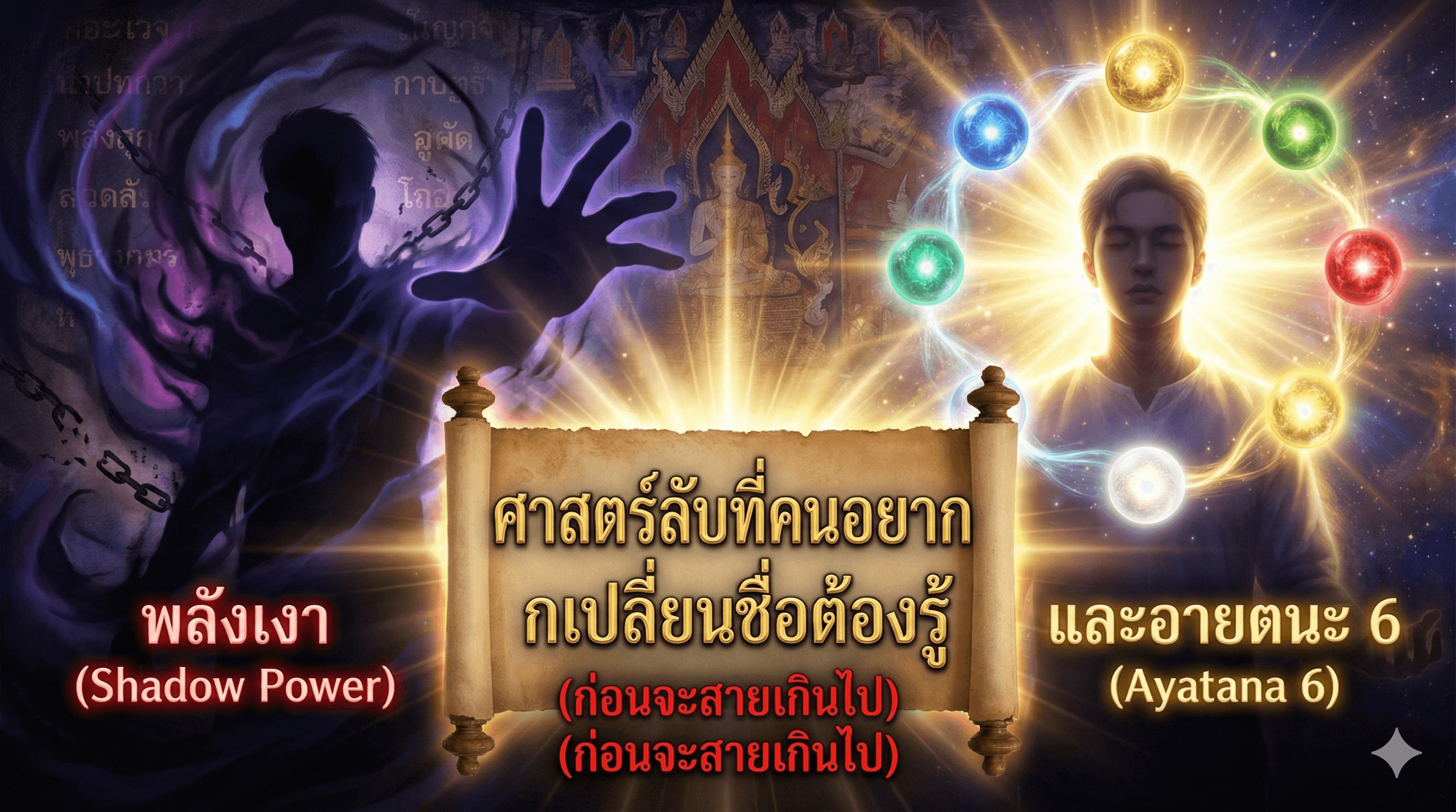 ภาพหน้าปอบทความ พลังเงาและอายตนะ 6: ศาสตร์ลับที่คนอยากเปลี่ยนชื่อต้องรู้ (ก่อนจะสายเกินไป) - บทความชื่อมงคล NameMongkol